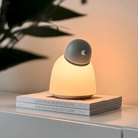 Bird 22cm Sand bordlampe Fra Belid - Hver lampe er håndlavet i Varberg og kombinerer Belids arv med moderne design på en harmonisk måde.