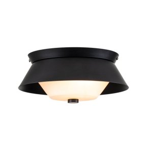 Bowtie Ø25 Sort badeværelseslampe Fra Elstead Lighting - Den matsorte Bowtie loftslampe er en moderne loftslampe med en IP44-klassificering, hvilket gør den velegnet til badeværelser, men også til andre interiører såsom vaskerum eller gæstetoiletter.