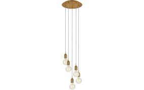 Bronx Ø32 Bronze loftslampe Fra Markslöjd - Bronx er en stilfuld loftslampe i bronzefarvet metal med plads til fem lyskilder med E27-fatninger.