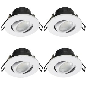 Cheapy 4CCT 4-pk Hvid Fra Designlight - Med et energiforbrug på kun 5 W og en lysstyrke på hele 550-600 lm får du både effektiv og energieffektiv belysning.