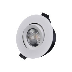 D-007 Downlight 3000K Hvid Fra Designlight - Armaturets driver og samled&aring;se (inkluderet) er designet til at blive monteret med 28 linser i kombination med 12-13 mm loftplader.