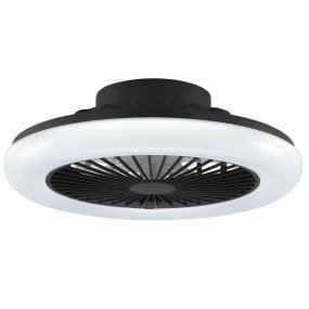 Montero Ø42 Sort Fra Brilliant - Den er lavet af metal og plastik med en sort finish og har et diskret og tidl&oslash;st look, der passer lige godt i sovev&aelig;relset som i stuen, k&oslash;kkenet eller hjemmekontoret.
