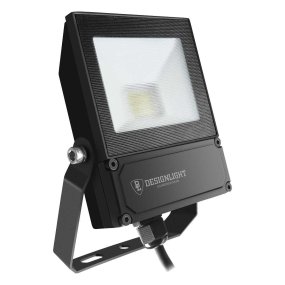 Elly projektør 10W Sort Fra Designlight - Med beskyttelsesklasse IP65 er armaturet fuldst&aelig;ndig st&oslash;vt&aelig;t og beskyttet mod kraftig regn, hvilket g&oslash;r det ideelt til facader, indgange, gangstier og andre udsatte milj&oslash;er.