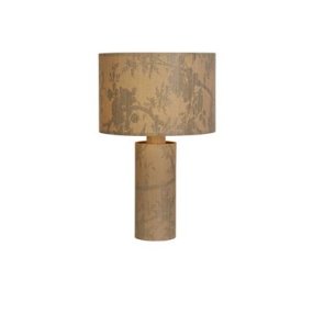 Isla 48cm Natur bordlampe Fra Searchlight - Lampen fungerer perfekt som dekorativ belysning i stuen, soveværelset eller gangen og bliver hurtigt et fokuseret designelement, der både tilføjer lys og en følelse af ro.