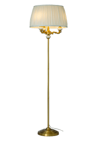 Toulouse Guld gulvlampe Fra Aneta Lighting - Toulouse gulvlampen har et klassisk og elegant udtryk med dekorative detaljer og en smuk guldfinish.