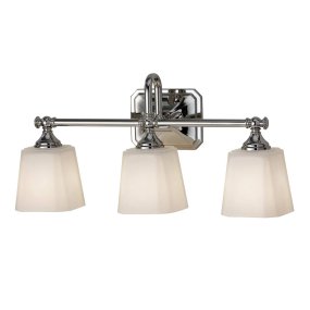 Concord 53cm Chrom badeværelseslampe Fra Elstead Lighting - Den er lavet af stål og glas af høj kvalitet og har en stilfuld kromfinish, der giver en luksuriøs følelse.