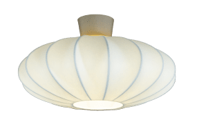 Madison Ø45 Hvid Fra Aneta Lighting - Den dekorative loftlampe i en varm grå skærm er en flot detalje, der komplementerer lampens bløde udtryk.