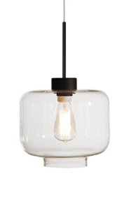 Ritz Ø25 Gennemsigtig loftslampe Fra Globen Lighting - Ritz er en pendellampe med en klassisk form og en lille st&oslash;rrelse, der ser lige s&aring; godt ud alene som i en r&aelig;kke over et spisebord.