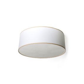 Theo Ø48 Hvid/beige Fra Alde & Lind - De beige kanter giver et klassisk look og passer ind i de fleste hjem.