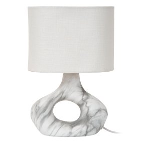 Tomeo 30cm Hvid bordlampe Fra Lucide - Tomeo passer lige så godt på et sidebord som i et vindue eller på et skrivebord.