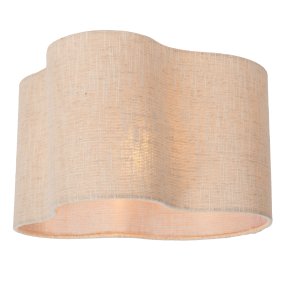 Chantal Ø40 Beige plafond Fra Lucide - Chantal er en bl&oslash;d og indbydende loftslampe med en organisk form, der giver rummet et harmonisk udtryk.
