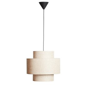 Hilma Ø40 Beige loftslampe Fra Cottex - Det beige tekstil bidrager med en varm og bl&oslash;d fornemmelse og g&oslash;r Hilma nem at kombinere med forskellige farver og materialer.