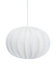 Hilma Skærm Ø40 Ekskl. Ophæng Råhvid loftslampe Fra PR Home - Hilma tagsk&aelig;rm i ribbet jerseystof.