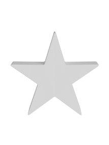 Ichiban Ø48 Hvid Fra By Rydéns - Ichiban er en tidl&oslash;s klassiker formet som en stjerne og lavet af dragepapir.