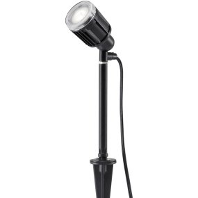 Amalfi Spotlight Sort Fra Konstsmide - Skab en harmonisk og ordentlig stemning i din have med denne stilfulde spotlight i sort aluminium.