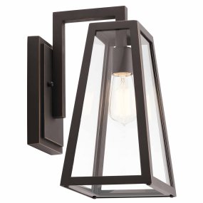 Delison Bronze udendørslampe Fra Elstead Lighting - Delison væglampen har et minimalistisk design, der er perfekt til rustikke eller moderne lodge-stile.