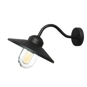 Klampenborg Ø28 Sort udendørslampe Fra Elstead Lighting - Lampen er IP44-klassificeret og leveres med en imponerende 15-års garanti, hvilket gør den både praktisk og lang levetid.
