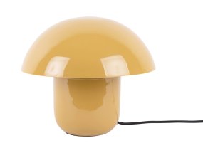 Mushroom 25cm Gul Fra Leitmotiv - Den karakteristiske form sammen med den skinnende, emaljerede honninggule finish giver et moderne og udtryksfuldt indtryk.