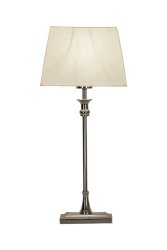 Anette 55cm Sølv bordlampe Fra Aneta Lighting - Skab en elegant atmosfære i dit hjem med denne stilfulde bordlampe.