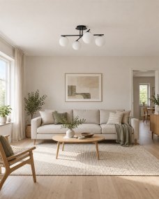 Globi 4 Ø65 Sort og hvid plafond Fra Nordic Lighting - Globi passer lige s&aring; godt i moderne hjem som i mere klassiske milj&oslash;er.