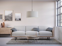 Soft Ø57 Hvid uld loftslampe Fra Belid - Blødt vedhæng giver en hyggelig men moderne følelse og de mange farver gør det nemt at kombinere med indretningen.