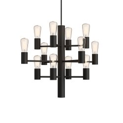 Manola 12 mini Ø45 Sort loftslampe Fra Herstal - Det elegante design g&oslash;r det til et centralt element i dit interi&oslash;r, og med inkluderede lyskilder vil du snart v&aelig;re klar til at nyde en ny dimension af stil og sk&oslash;nhed.