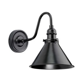 Provence Ø20 Antik bronze væglampe Fra Elstead Lighting - Lampen er lavet af stål og har en justerbar samling, der gør det nemt at rette lyset derhen, hvor der er brug for det.