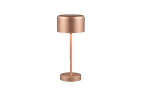 Jeff 30cm Brun bærbar Fra Trio Lighting - Med et genopladeligt batteri og nem opladning via USB-C-porten kan den placeres hvor som helst uden kabler og skabe en hyggelig lys atmosfære.