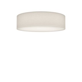 Soft Ø44 Hvidt linned plafond Fra Belid - Soft er en stilfuld loftslampe, der spreder et bl&oslash;dt og behageligt lys i rummet.