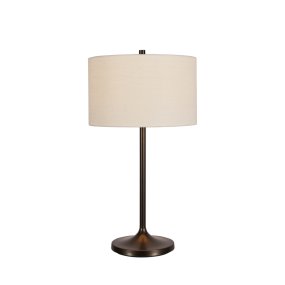 Soft 64cm Hvid/bronze bordlampe Fra Belid - Soft bordlampe er en stilfuld og harmonisk lampe med en sk&aelig;rm i hvid, europ&aelig;isk dyrket h&oslash;r og en fod i metallisk bronzefinish.