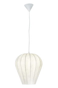 Joy Ø38 Hvid loftslampe Fra Aneta Lighting - Joy giver et blødt lys og ser lige så flot ud i stuen som i køkkenet eller soveværelset.