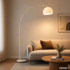 Vessa Beige Fra Brilliant - Det slanke design kombineres med en stabil rund base og passer flot ind i b&aring;de moderne og klassiske stuer.