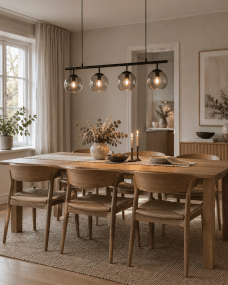 Globi 4 78cm Sort/Røget loftslampe Fra Nordic Lighting - Globi bliver et dekorativt blikfang, der passer lige godt i moderne hjem som i mere klassiske milj&oslash;er.