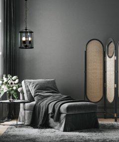 Budgie Ø28 Røg grå loftslampe Fra Aneta Lighting - Lampen er justerbar i højden, med en minimum totalhøjde på 55 cm og maks.