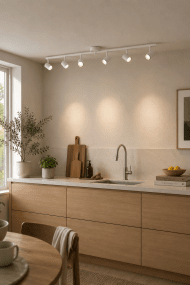 Omega 6 Hvid spotlight Fra Nordic Lighting - Omega er en klassisk spotlight med et tidl&oslash;st design i hvidmetal.