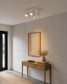 Crux 4 Hvid Fra Nordic Lighting - Crux er en stilfuld spotlight med et tidl&oslash;st design i hvidmetal.