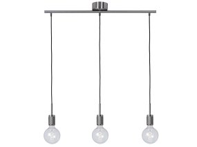 Rille 85cm Børstet krom loftslampe Fra Cottex - Rille er en stilfuld metalpendellampe med en børstet kromfinish, der giver et moderne og elegant udtryk.