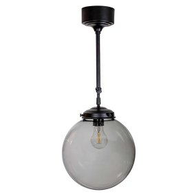 Mora Ø25 Sort plafond Fra Armaturhantverk - Klassisk pendellampe til loftet med justerbart oph&aelig;ng i sort.