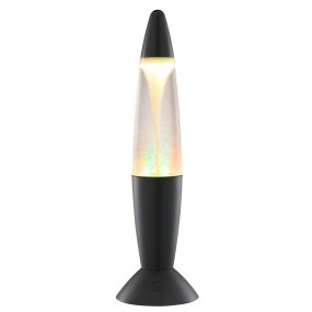 Stormlight 36cm Sort børnelampe Fra Brilliant - Stormlight er en dekorativ, bærbar bordlampe, der kombinerer det klassiske retrodesign af en lavalamp med en fascinerende tornadoeffekt.