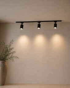 Forma 3-sæt Sort Fra Nordic Lighting - Pakken indeholder:1 m skinne, 1 stk.