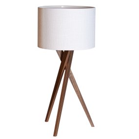 Vega 55cm Valnød bordlampe Fra By Rydéns - Vega er en moderne bordlampe lavet af valnød og tekstil.