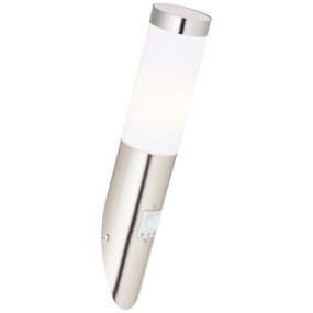 Chorus Stål udendørslampe Fra Brilliant - Derudover kan du v&aelig;lge, om lampen kun skal reagere p&aring; bev&aelig;gelse om dagen eller om natten.
