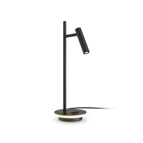 Estudo 45cm Sort skrivebordslampe Fra Maytoni - Den minimalistiske form og den elegante fod med integreret lyskant gør Estudo til en alsidig og elegant tilføjelse til både hjemmet og kontoret.