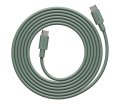 Cable 1 USB C to USB C Charging Cable, 2m Grøn Fra Avolt - Kabel 1 USB-C til USB-C fra Avolt kombinerer kraftfuld opladning med stilfuldt skandinavisk design.