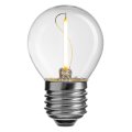 LED E27 kuglepære 1W 2700K Gennemsigtig Fra Unison - 