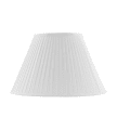 Fabric Lamp Shade 300 Hvid Fra Karlskrona lampfabrik - lampeholder med gevind eller i messingrøret, der er inkluderet i vores bord- og gulvlamper.