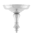 Big Shade Cap Finial Nikkel Fra Karlskrona lampfabrik - 