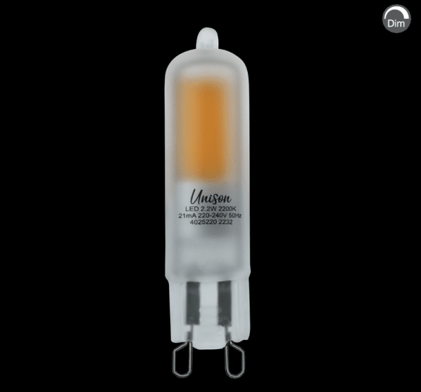 LED G9 mat 2,2W 2200K Dæmpbar Fra Unison - 