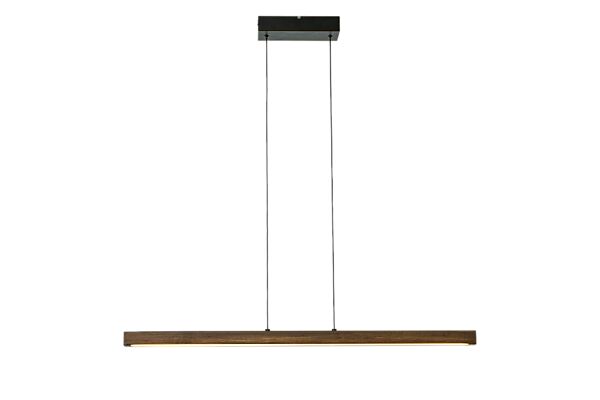 Linea 100cm Brun loftslampe Fra Aneta Lighting - Moderne loftslampe Linea i brunbejdset træ&auml; bliver en stilfuld og praktisk detalje i dit hjem.