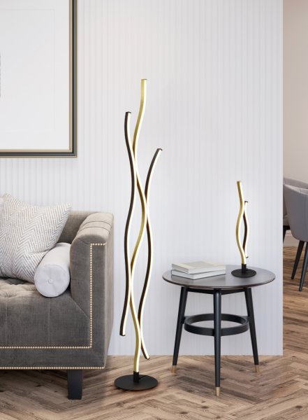 Blaze 48cm Messing bordlampe Fra Trio Lighting - 